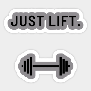 Just Lift Fitness Sticker